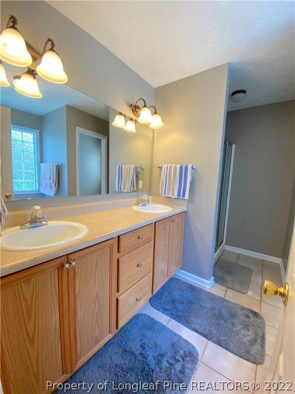 271 Stone Cross Drive Spring Lake, NC 28390 - Photo 29 of 38 a bathroom with a double vanity sink and a mirror