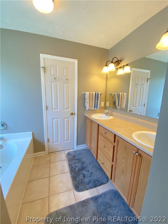 271 Stone Cross Drive Spring Lake, NC 28390 - Photo 31 of 38 a bathroom with a sink a vanity and a mirror
