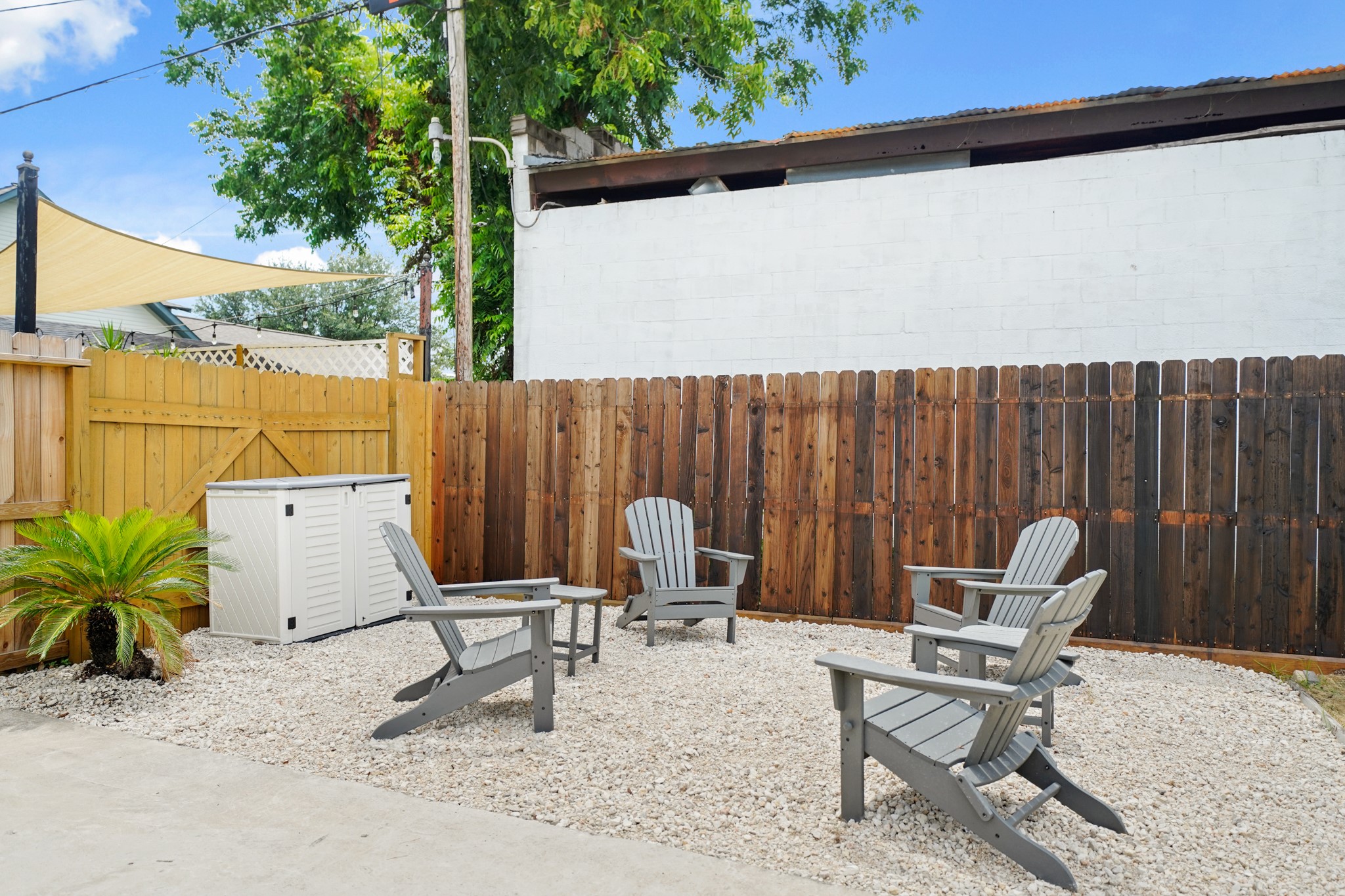 1311 Walton Street Houston, TX 77009 - Photo 34 of 43 There’s a separate patio area at the end of the driveway that could easily be turned into a fire pit areawhich is great for cool evenings and get-togethers.
