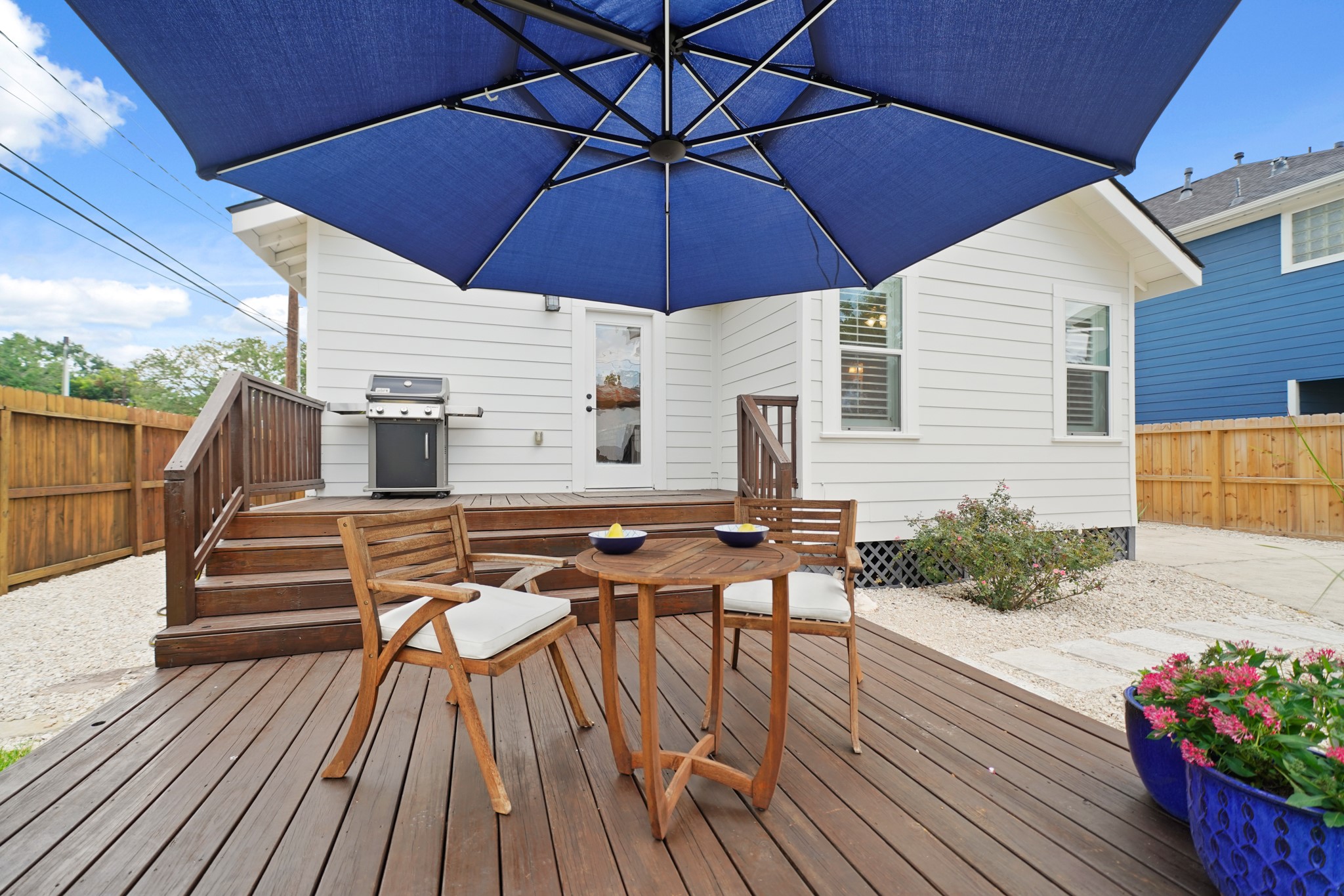1311 Walton Street Houston, TX 77009 - Photo 38 of 43 The 13’ x 10’ lower back deck is an ideal spot for morning coffee, afternoon lounging, or evening gatherings with friends and family.