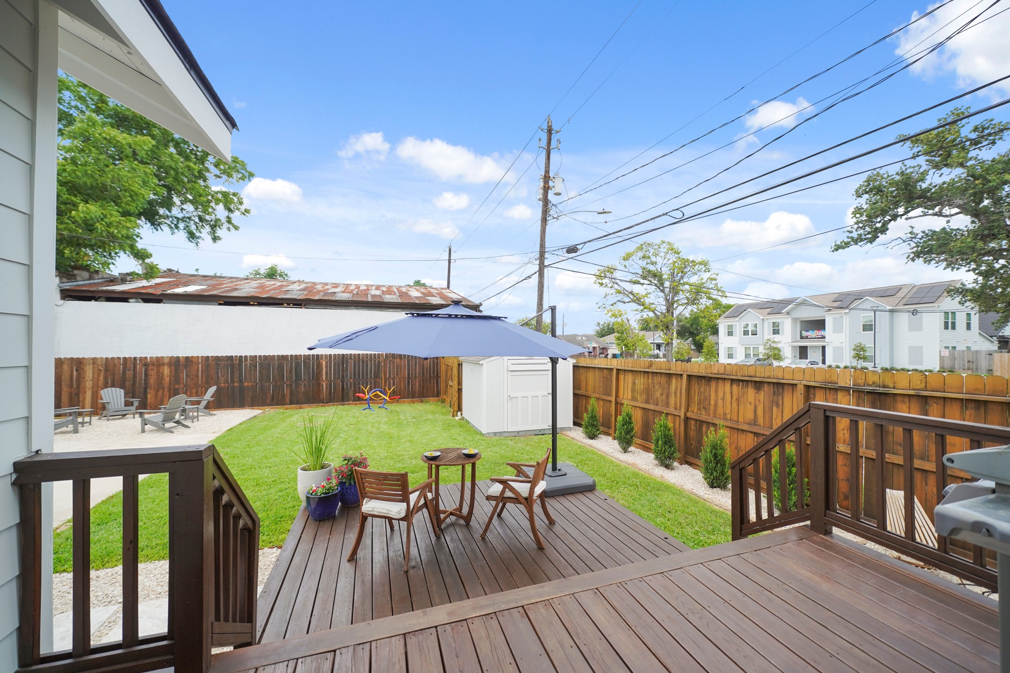 1311 Walton Street Houston, TX 77009 - Photo 40 of 43 A view from the deck shows the open back yard and the potential uses for the space are limitless.