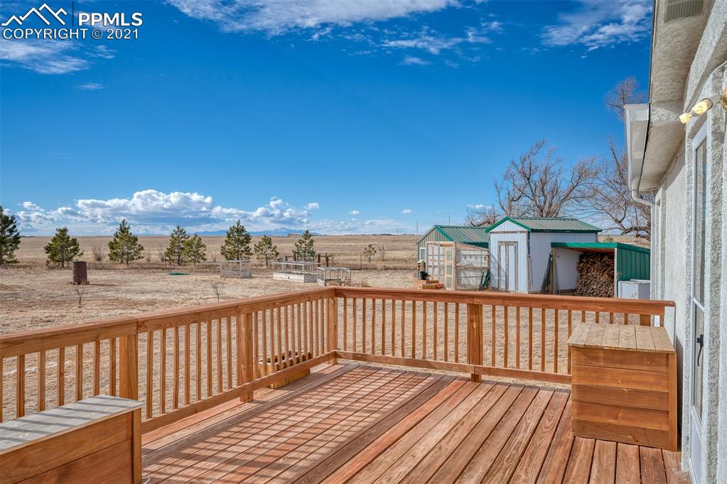 4270 Oil Well Road Yoder, CO 80864 - Photo 3 of 42 This is your back deck Pikes Peak view.
