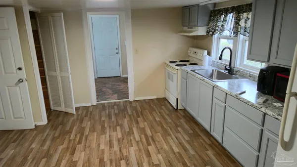 a view of wooden floor