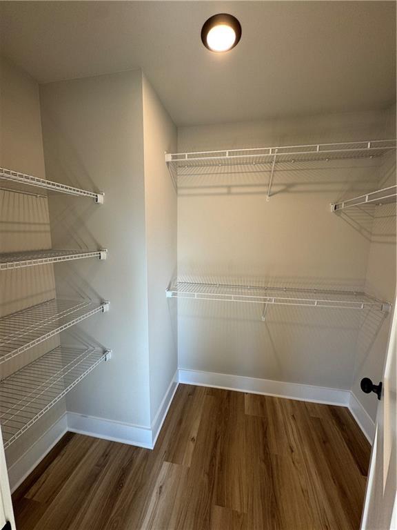 1612 Pickens Street Ball Ground, GA 30107 - Photo 18 of 53 a view of walk in closet with empty racks