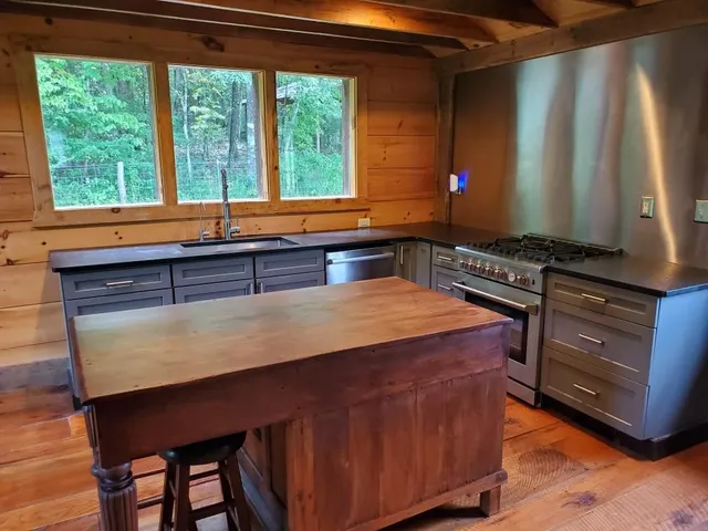 a room with furniture and window