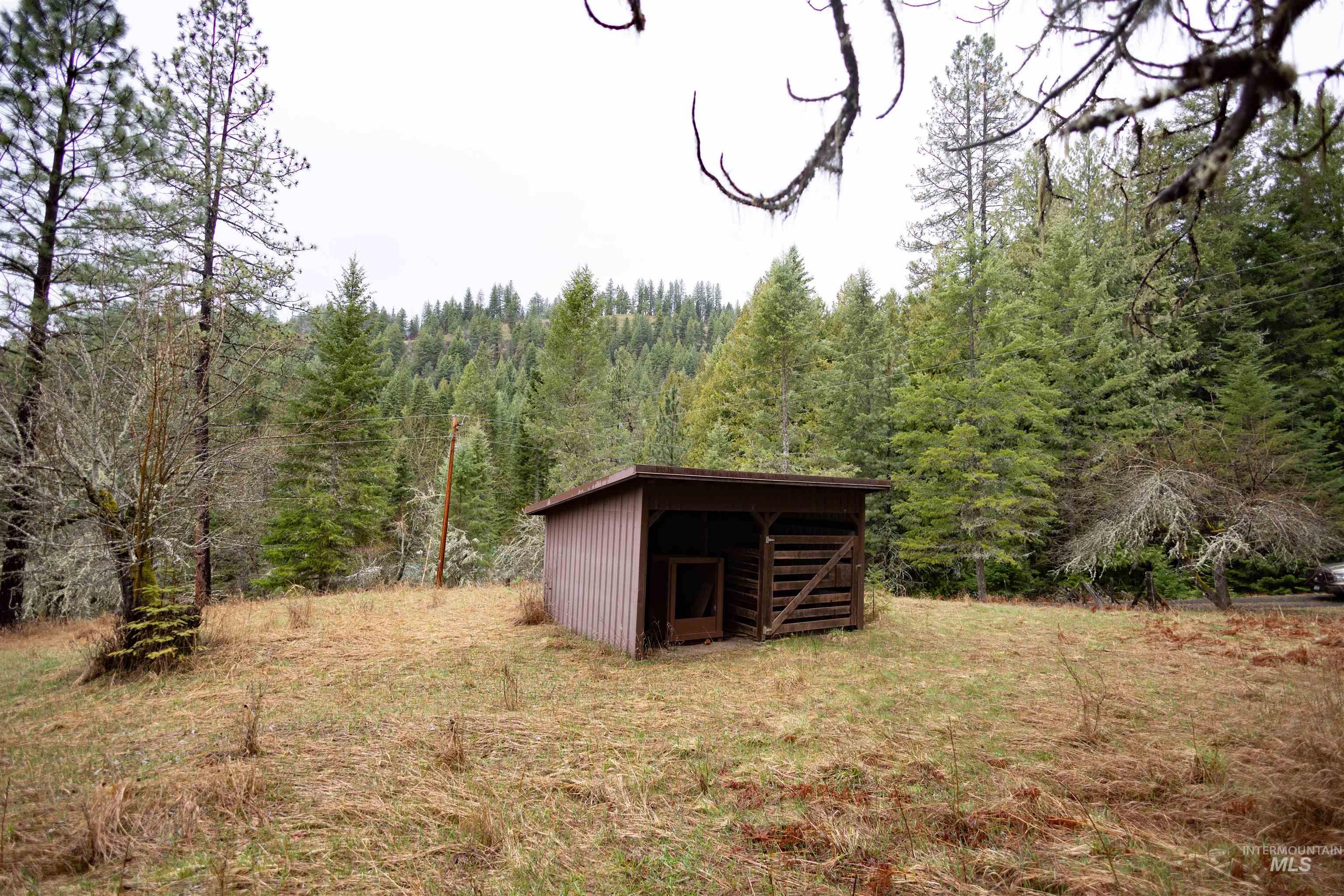 717 Big Cedar Road Kooskia, ID 83539 - Photo 39 of 50 View of pole building featuring a wooded view
