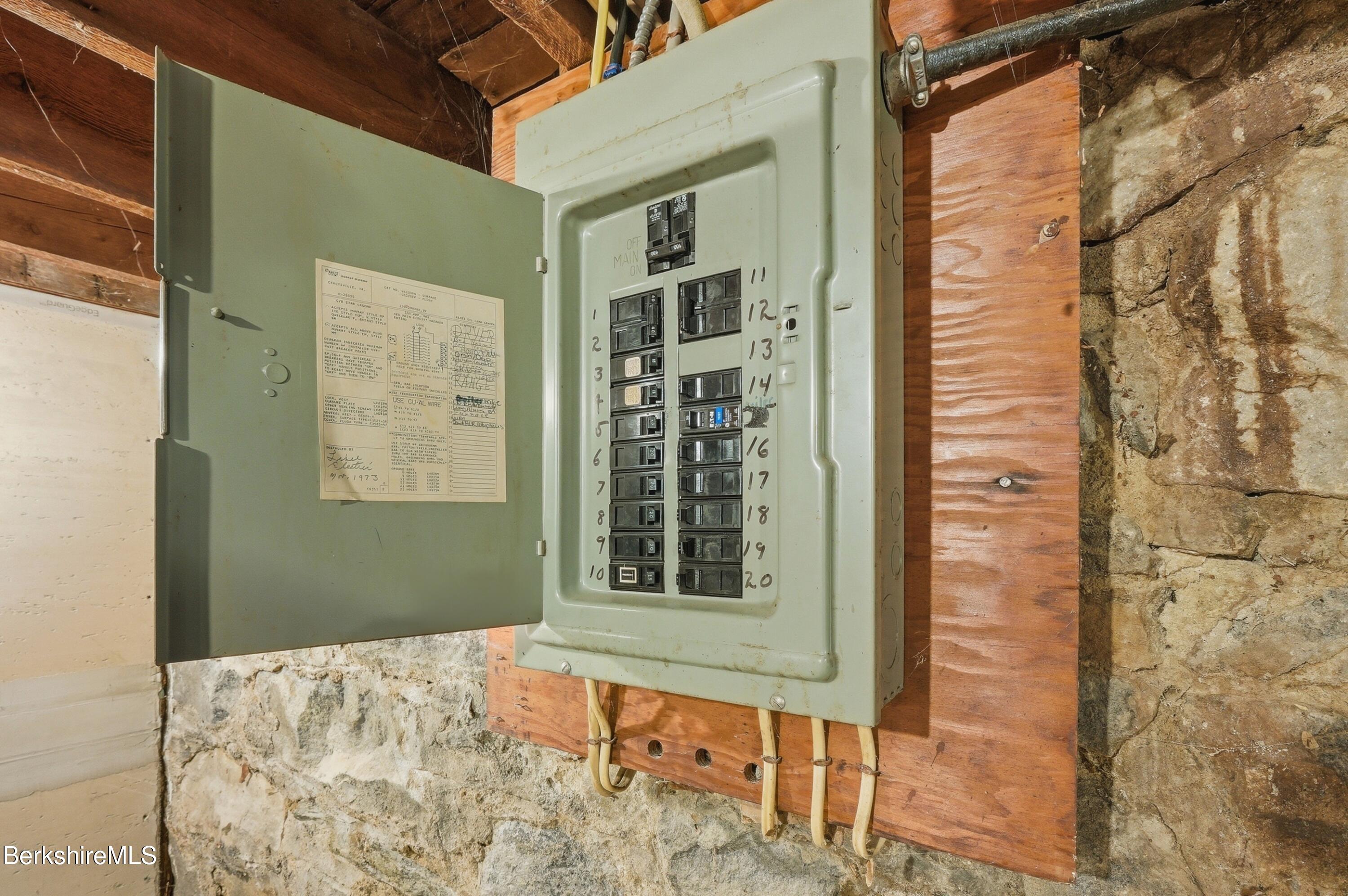 46 Summer Street Adams, MA 01220 - Photo 36 of 39 Electrical Panel