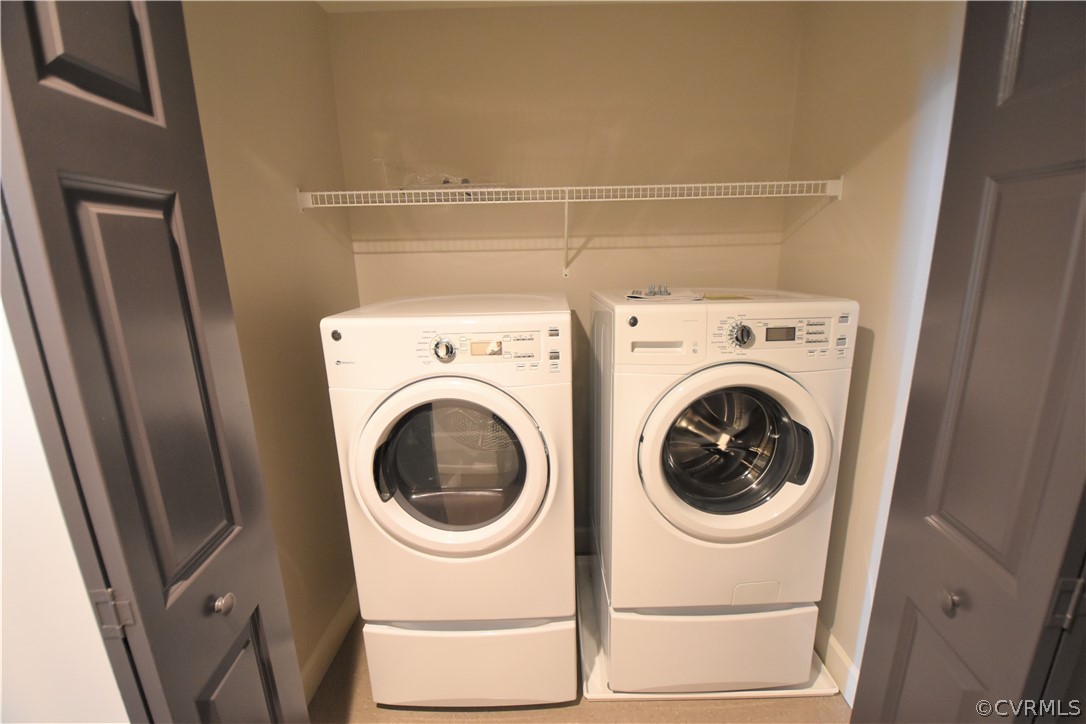 413 Stuart Circle, Unit 5B Richmond, VA 23220 - Photo 17 of 34 Front loading stacked washer and dryer included.