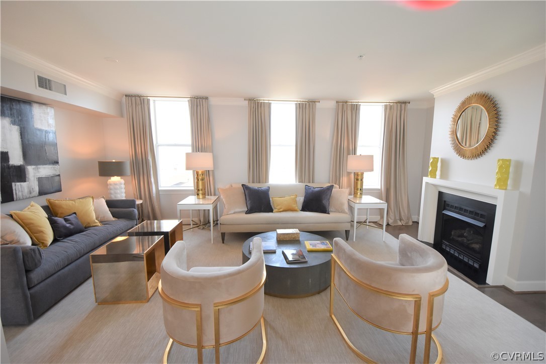 413 Stuart Circle, Unit 5B Richmond, VA 23220 - Photo 5 of 34 Unit 5B has a huge bright Living Room with large w