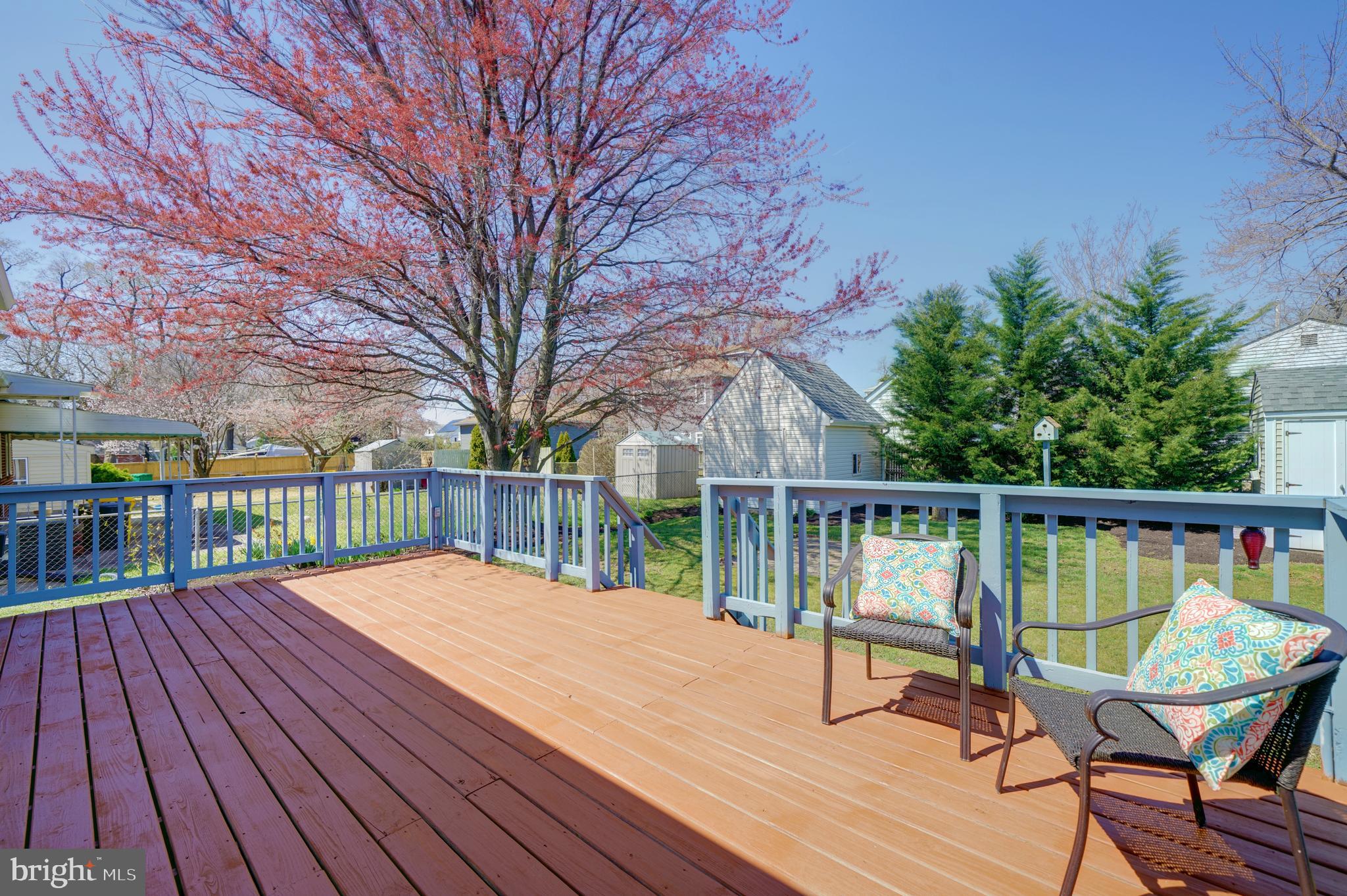 242 Carroll Road Pasadena, MD 21122 - Photo 25 of 39 Bright and sunny deck is fresh & ready for summer