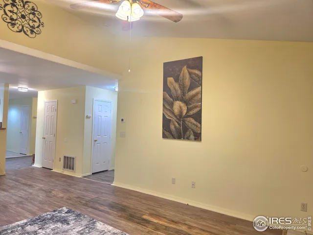 a view of an empty room