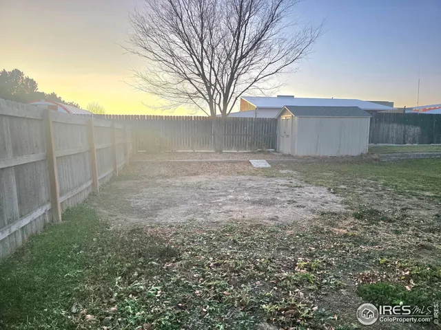 a backyard of a house