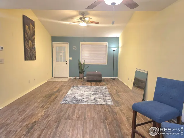 a bedroom with a bed and furniture