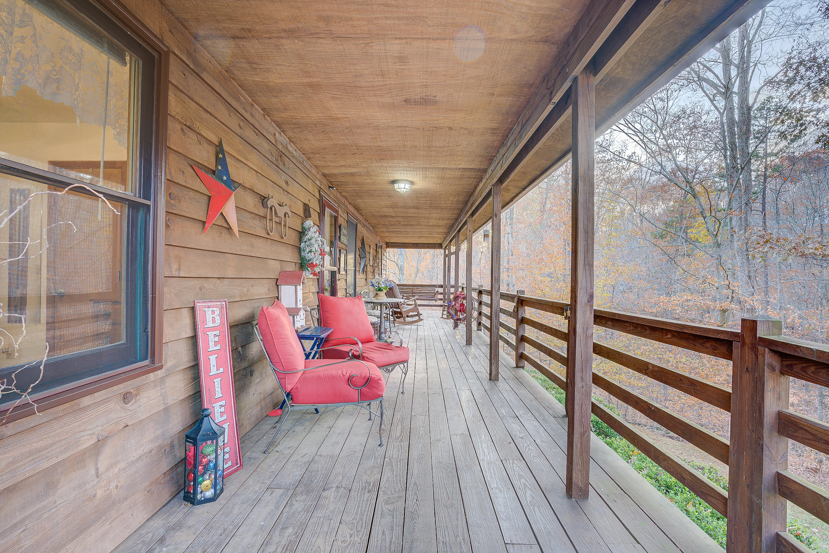 1037 Buck Mountain Road Goodview, VA 24095 - Photo 5 of 31 a view of deck with furniture and wooden floor