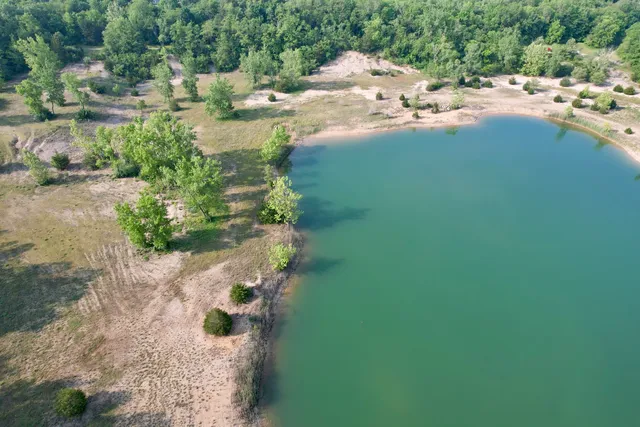 a view of a lush green field