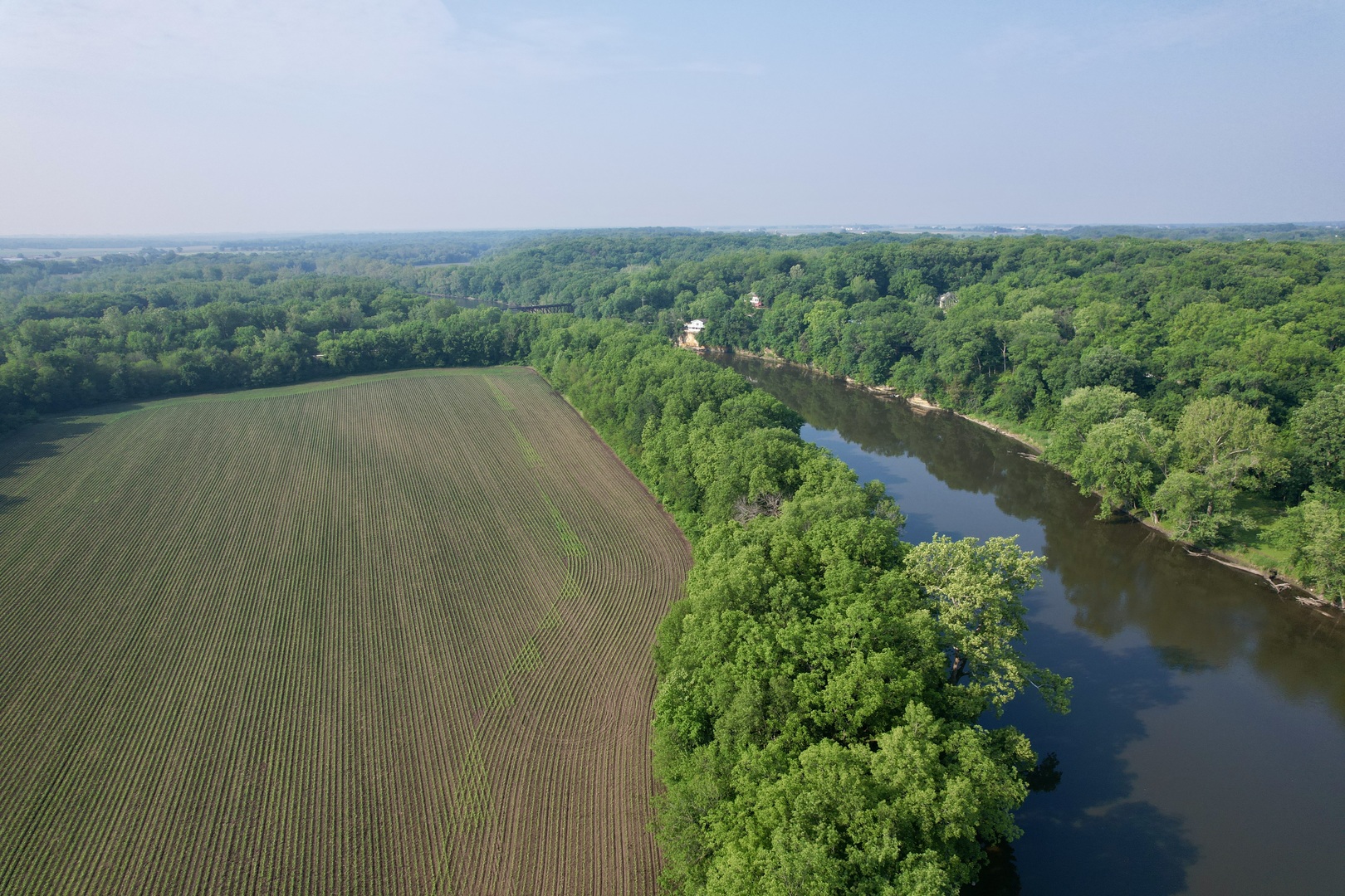 4141 East 2603rd Road Sheridan, IL 60551 - Photo 8 of 48 an aerial view of a house with a yard and lake view