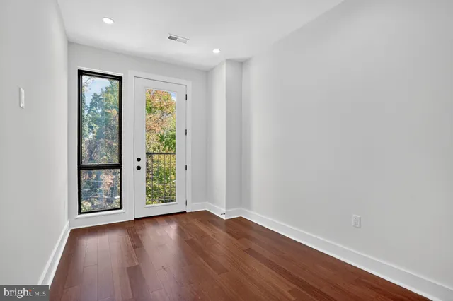 wooden floor in a room
