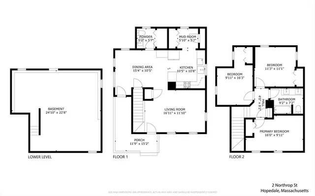 $687,500 | 2 Northrop Street, Hopedale, MA 01747