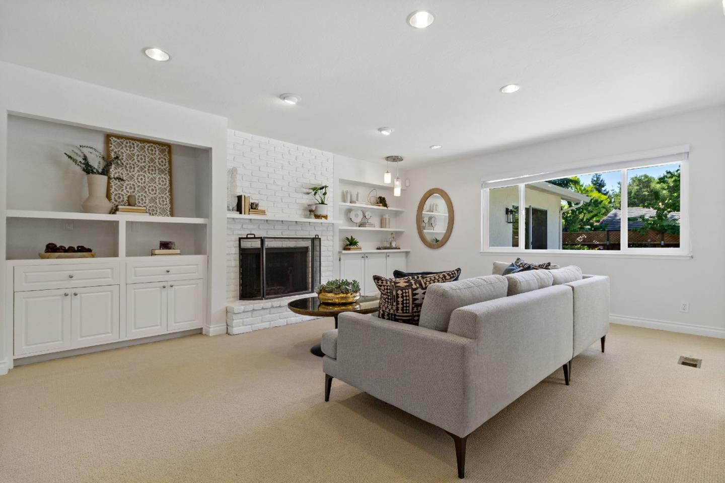 869 Terrace Drive Los Altos, CA 94024 - Photo 17 of 86 a living room with furniture fireplace and window