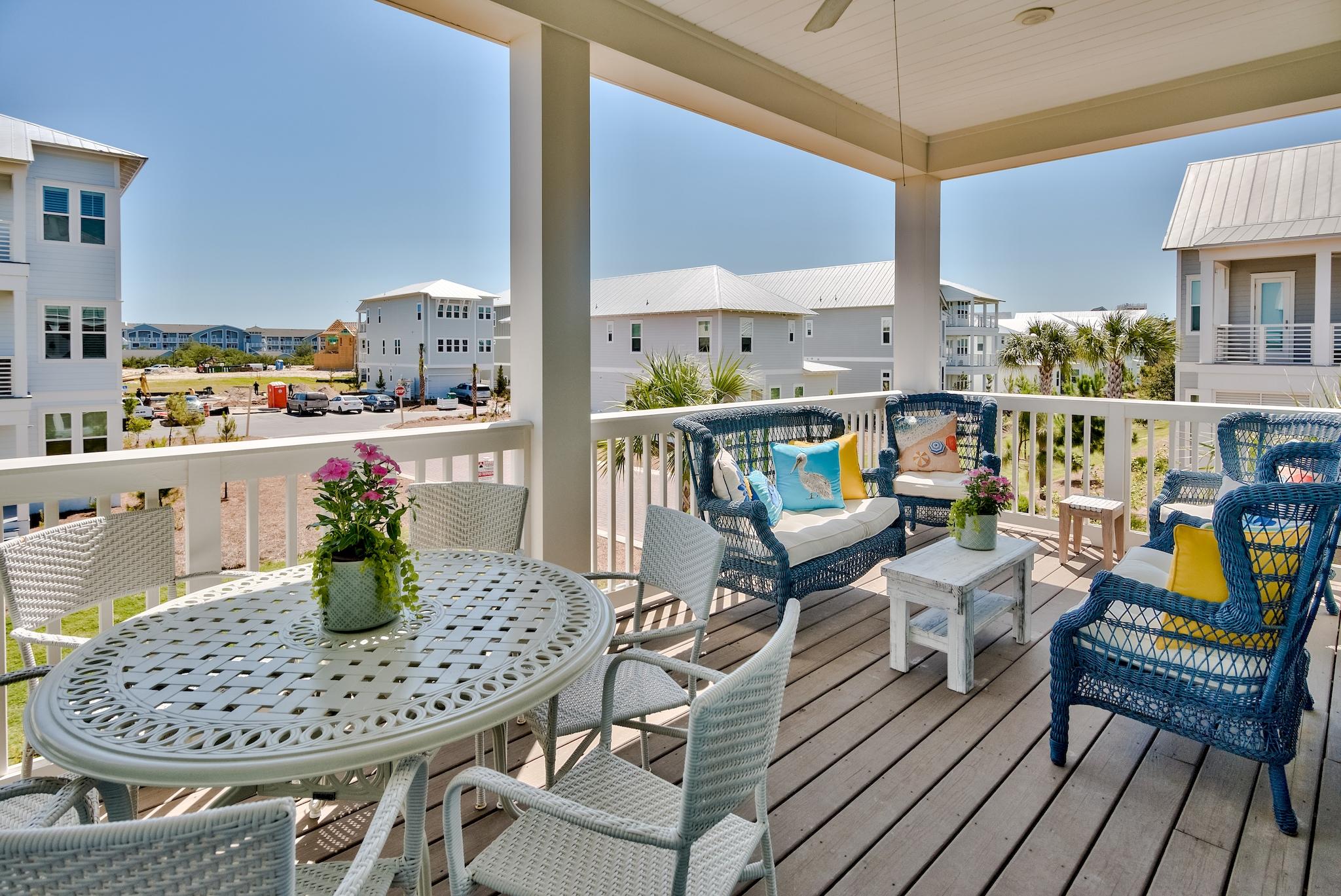 114 Clipper Street Inlet Beach, FL 32461 - Photo 14 of 64 a dining room with furniture and a potted plant