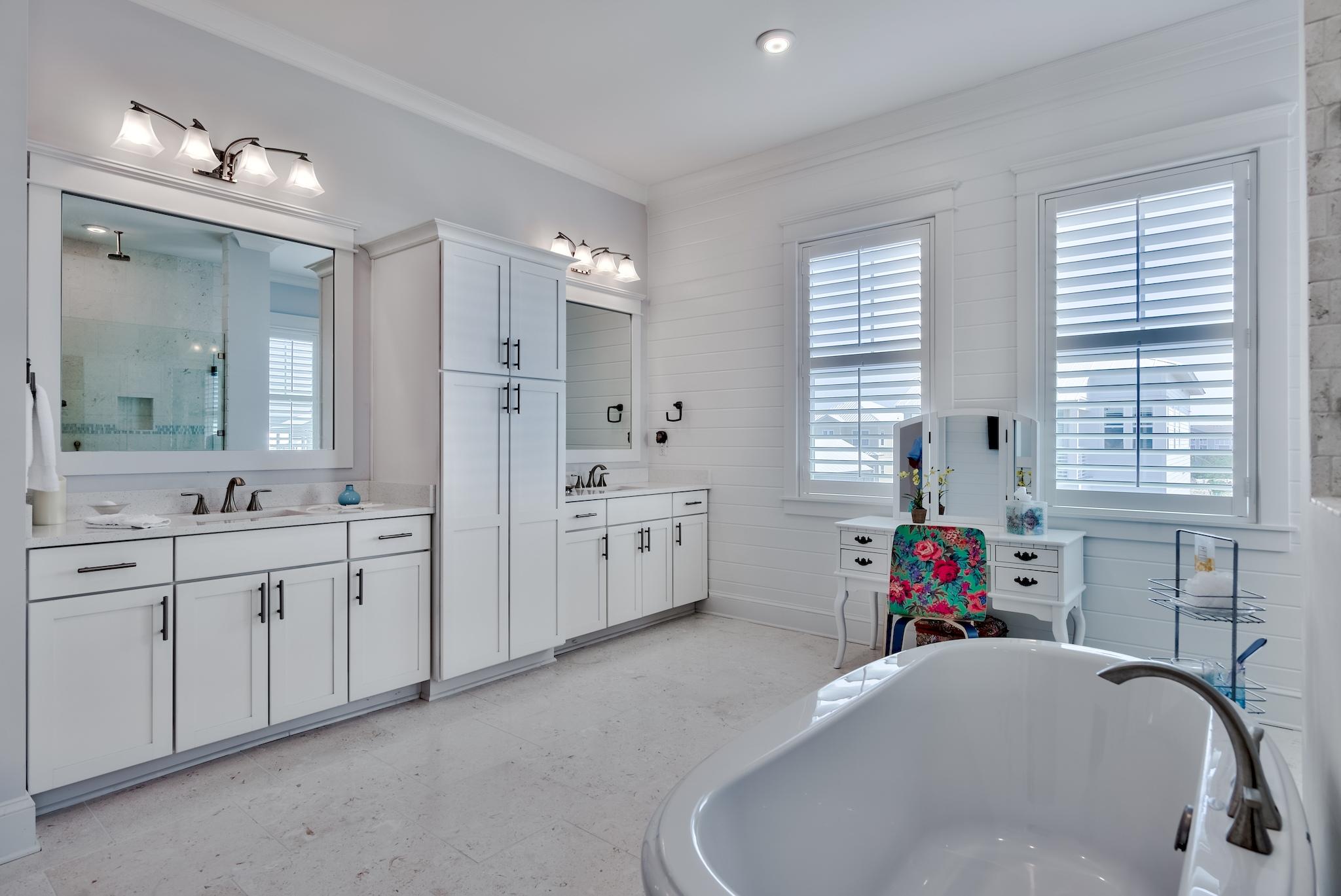 114 Clipper Street Inlet Beach, FL 32461 - Photo 24 of 64 a bedroom with furniture a bed a window and gym equipment