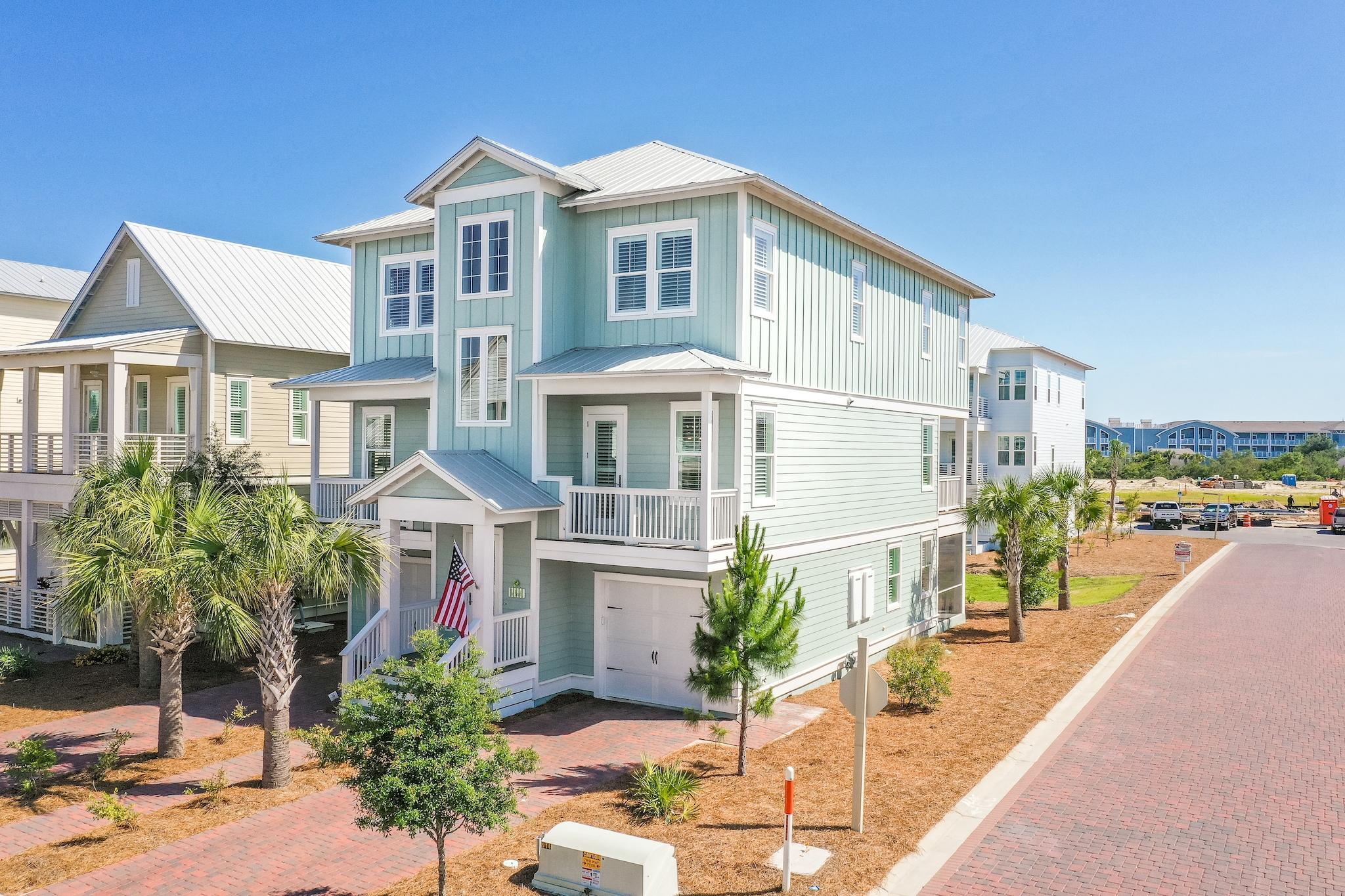 114 Clipper Street Inlet Beach, FL 32461 - Photo 38 of 64 a front view of a house with a yard