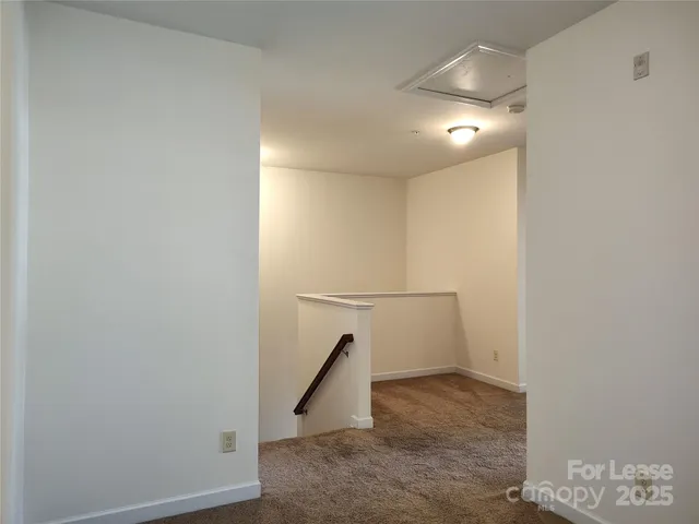 a view of an empty room with a empty space