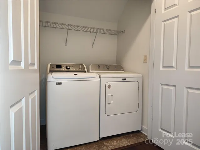 a view of a garage with furniture