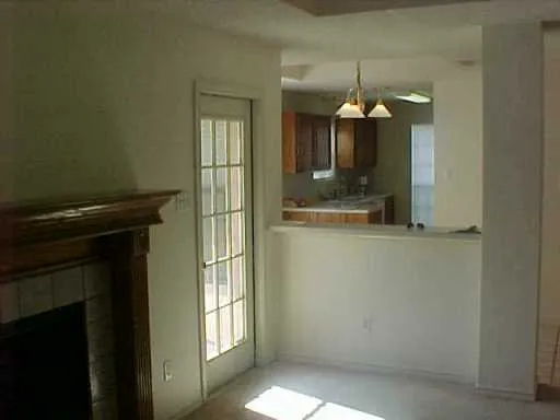 view of hall way with mirror