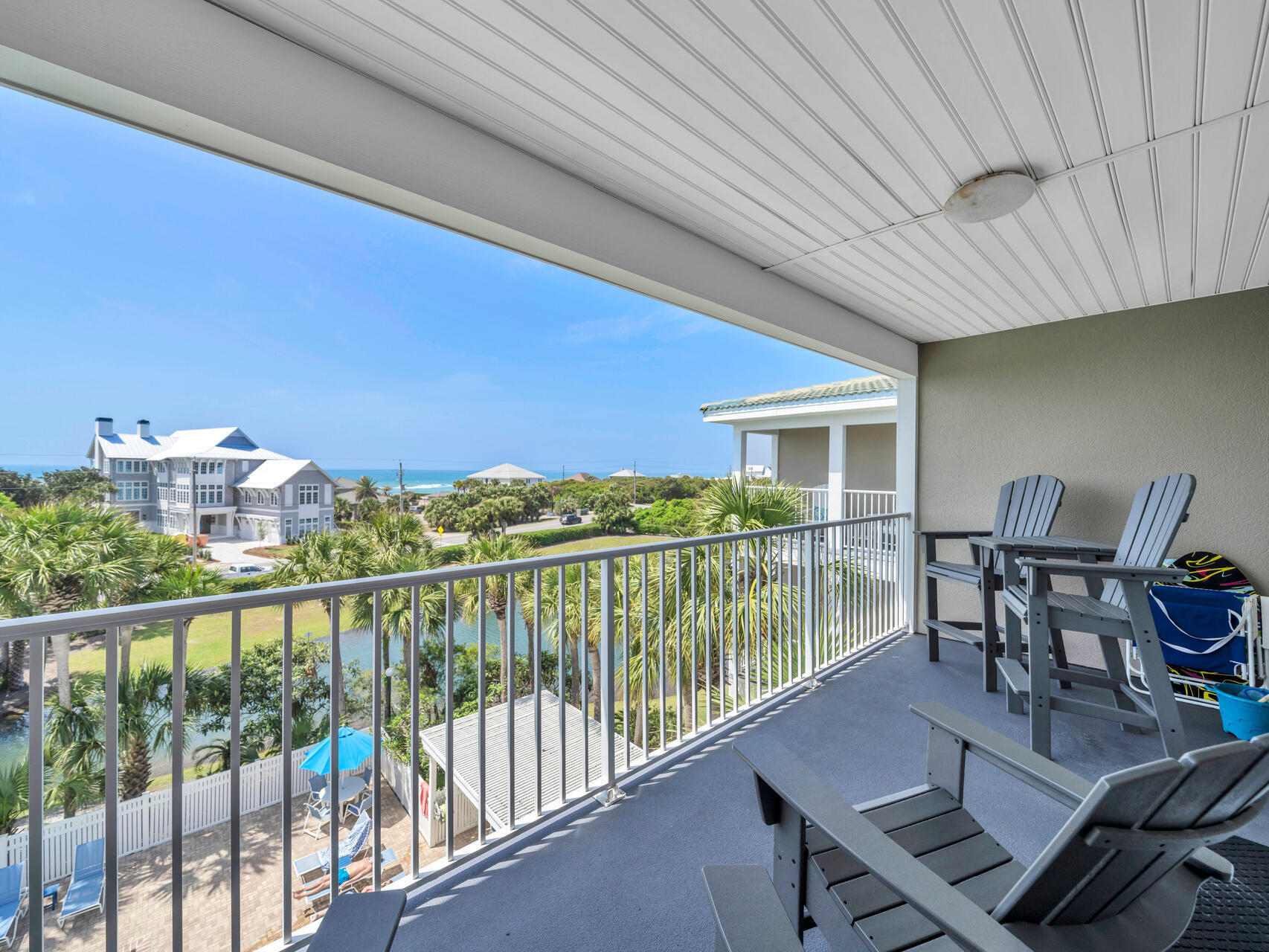 144 Spires Lane, Unit 410 Santa Rosa Beach, FL 32459 - Photo 24 of 33 a view of a balcony with chairs