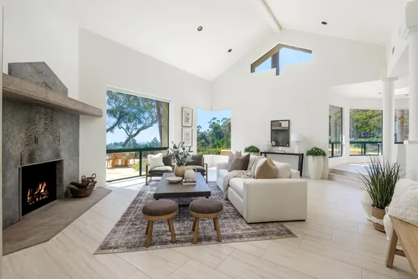 a view of a house with a street