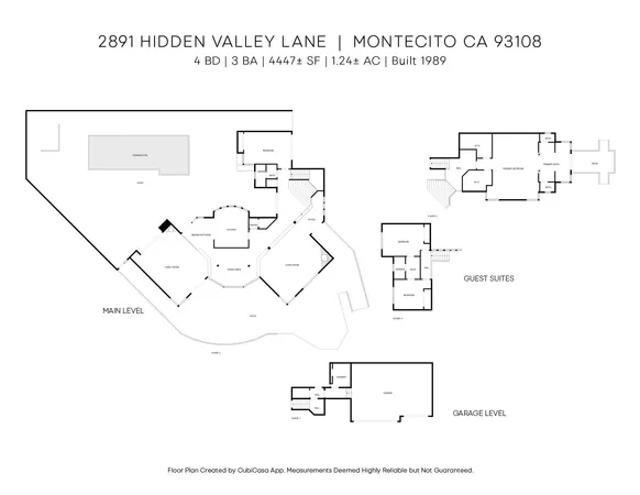 $3,700,000 | 2891 Hidden Valley Lane, Montecito, CA 93108