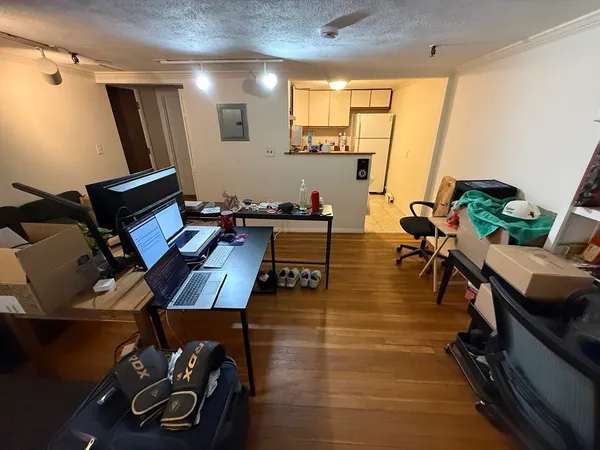 a gym hall with exercise machine