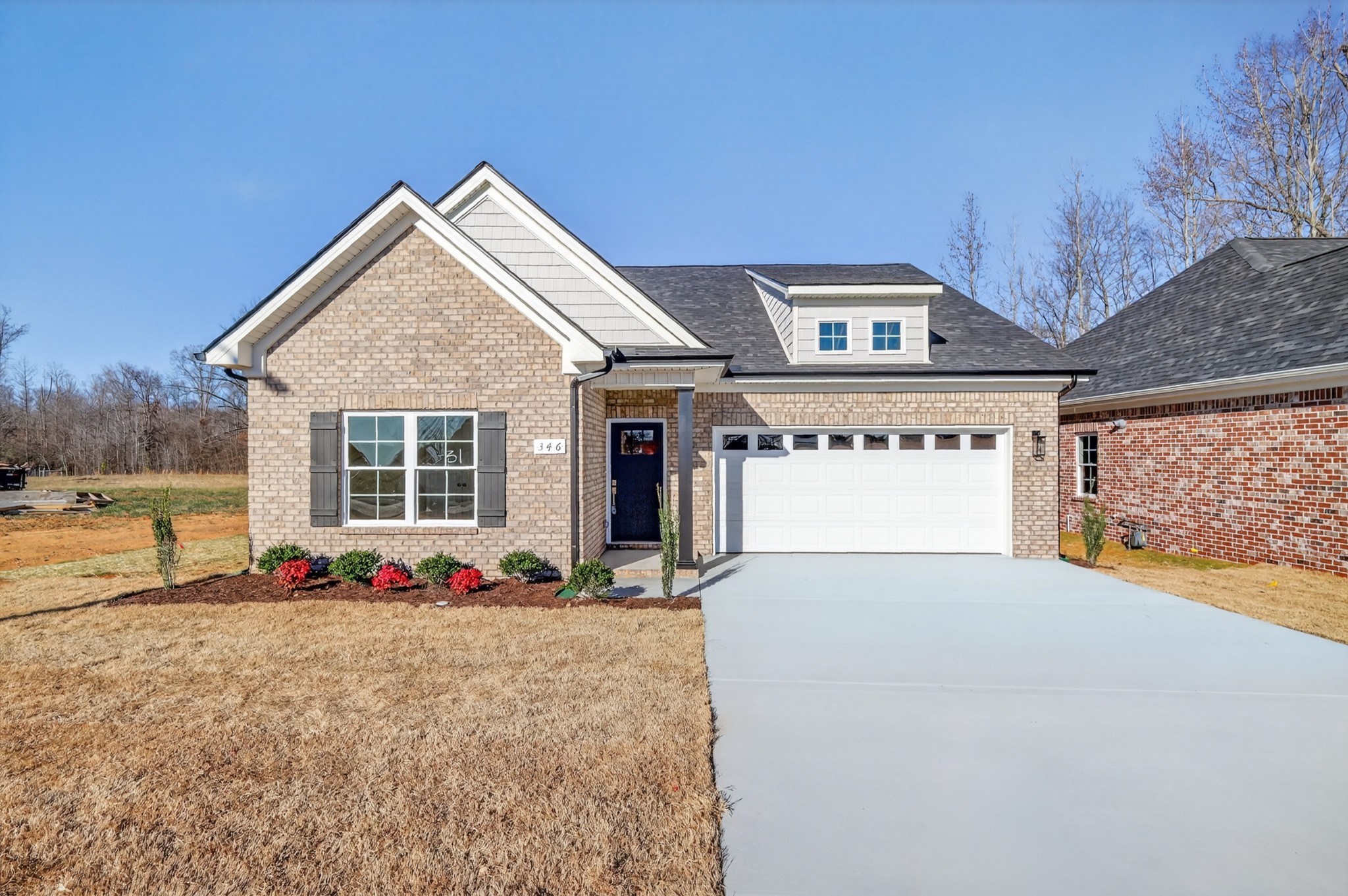 346 North Fork Branch Road Tullahoma, TN 37388 - Photo 2 of 37 a front view of house with the yard and tree in front