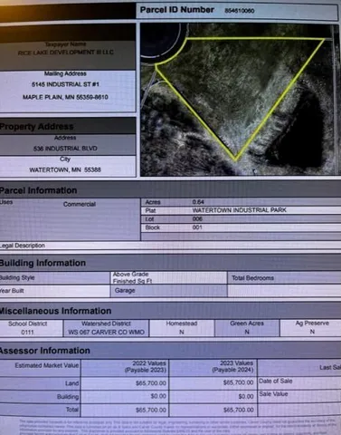 $80,000 | 536 Industrial Boulevard, Watertown, MN 55388