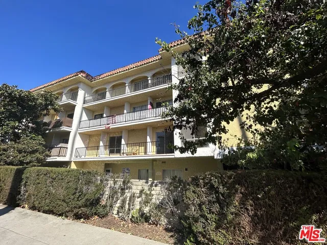 a front view of a building