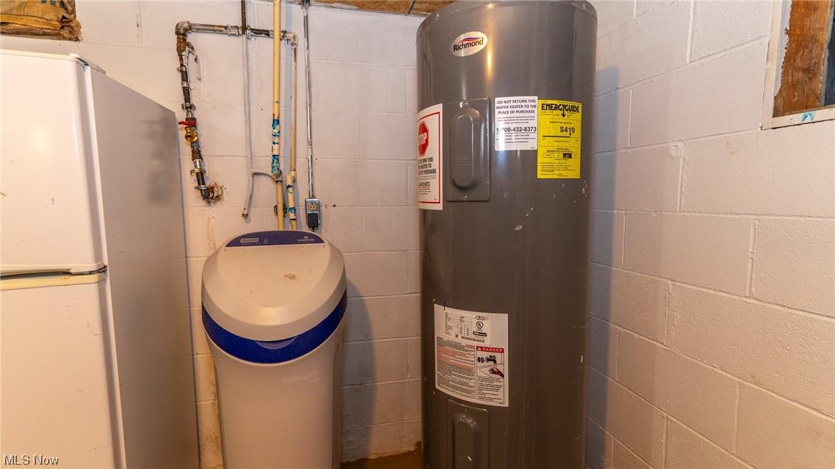 13962 Nickel Plate Road Logan, OH 43138 - Photo 36 of 46 Utility room featuring water heater