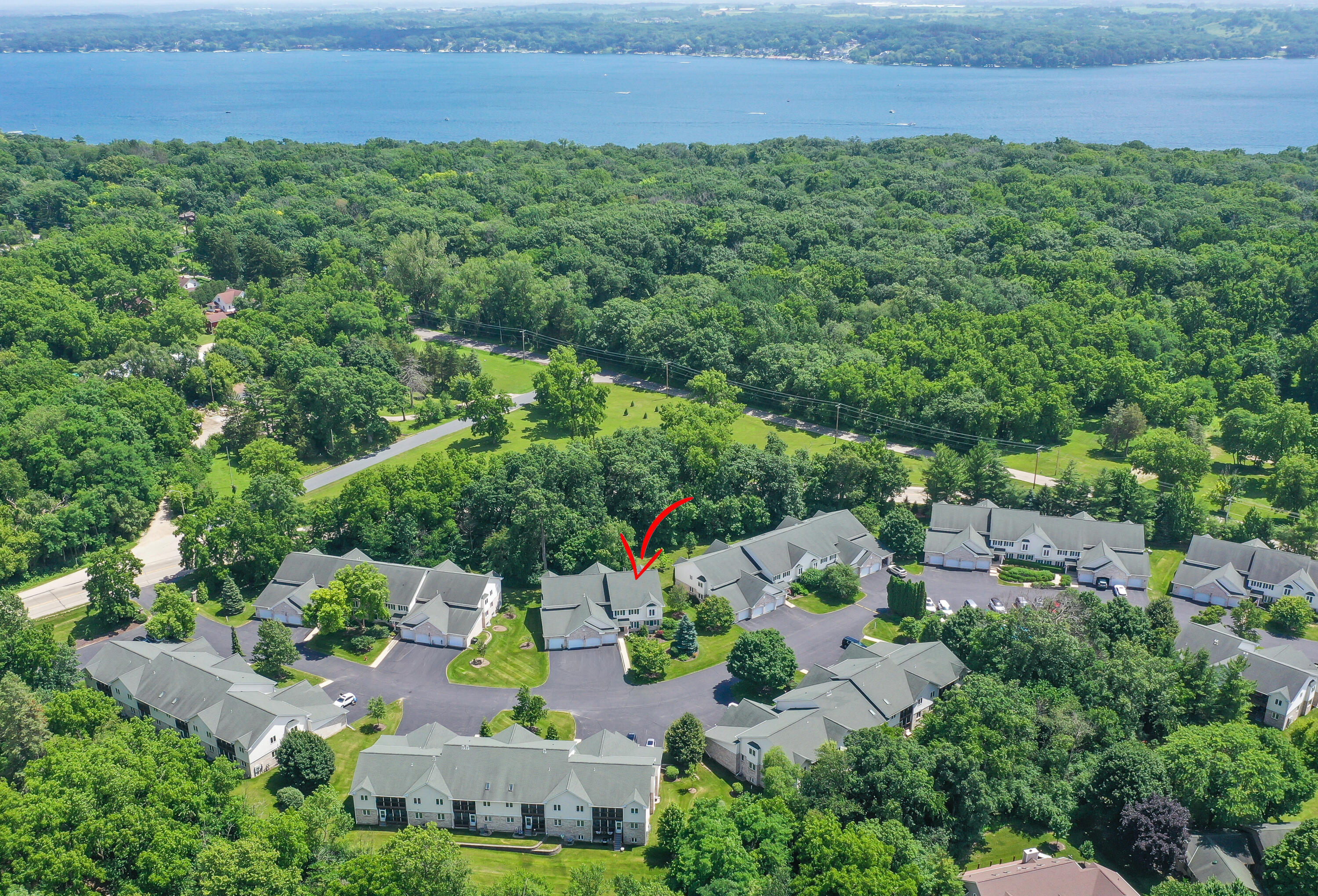 91 Potawatomi Road, Unit J4 Williams Bay, WI 53191 - Photo 30 of 33 Aerial View