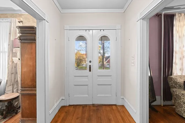 a room with furniture and window