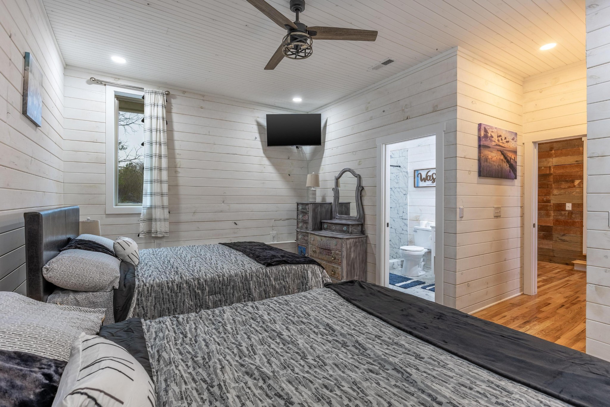 205 Us Highway Rising Fawn, GA 30738 - Photo 24 of 62 a bedroom with a bed and glass walk in closet