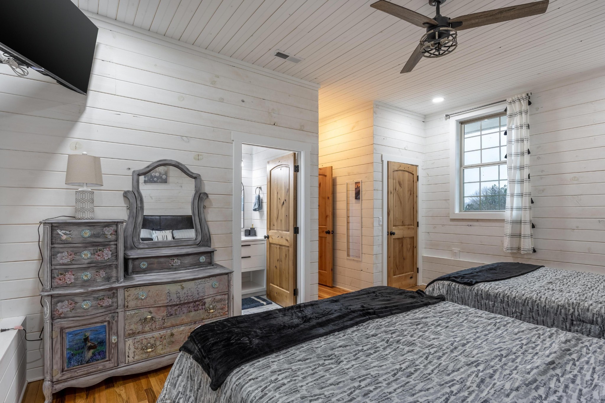 205 Us Highway Rising Fawn, GA 30738 - Photo 25 of 62 a bedroom with a bed and ceiling fan