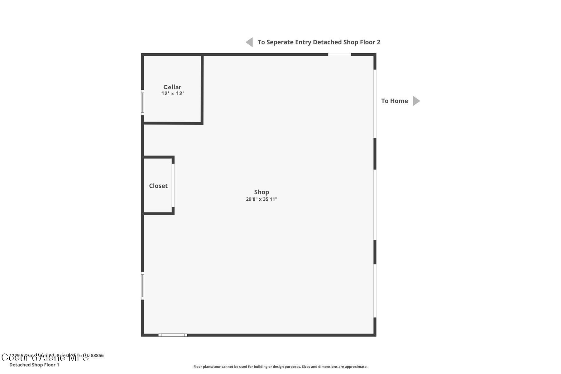1149 Dunromin Road Priest River, ID 83856 - Photo 52 of 53 Shop Plan