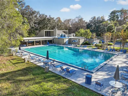 a view of a backyard of the house