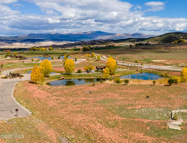 a view of a lake with houses
