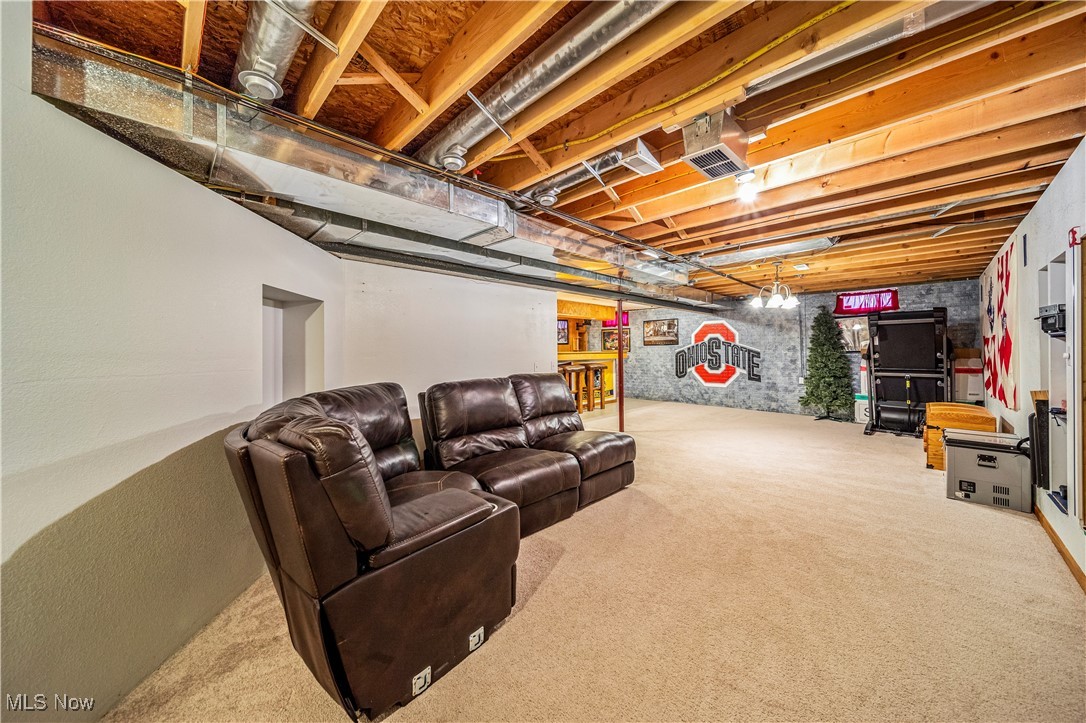 1951 Haines Road Madison, OH 44057 - Photo 33 of 44 Basement with carpet