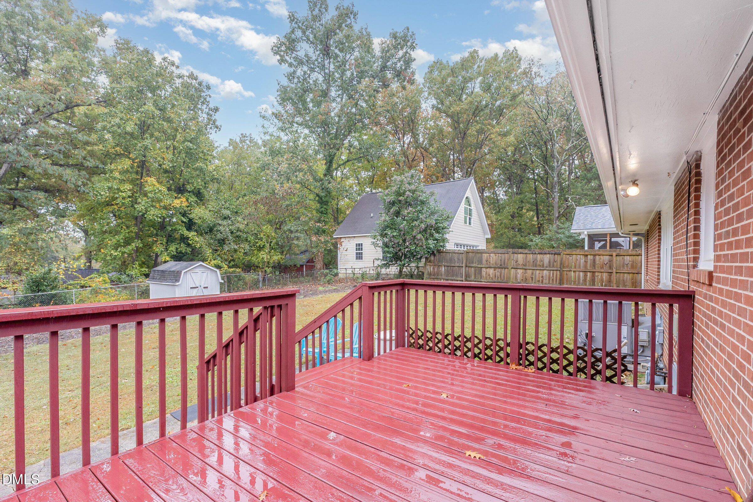 3228 Julian Drive Raleigh, NC 27604 - Photo 23 of 29 a balcony with wooden floor and fence