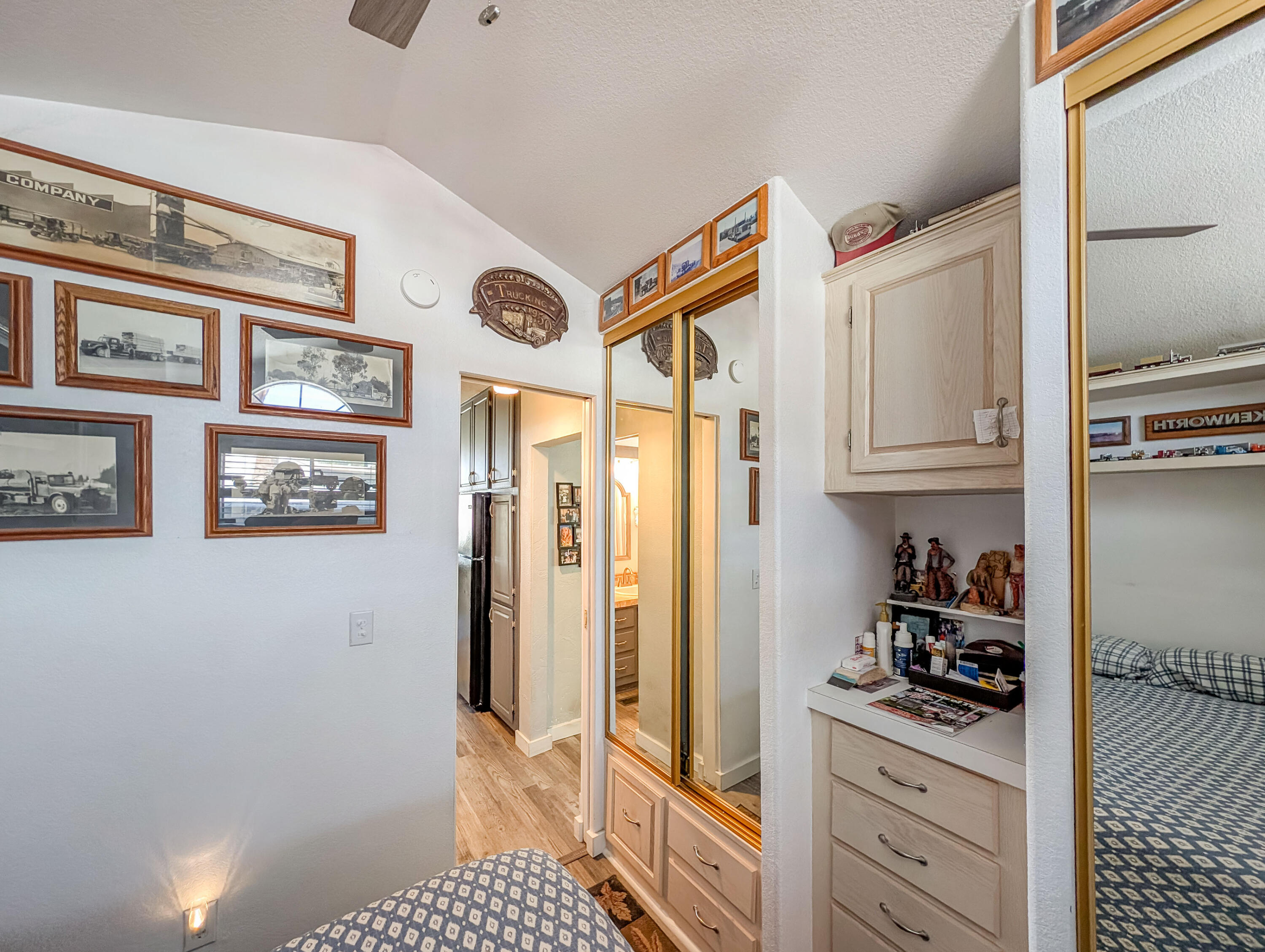 70200 Dillon Road, Unit 665 Desert Hot Springs, CA 92241 - Photo 22 of 40 a kitchen with stainless steel appliances granite countertop a refrigerator and a stove
