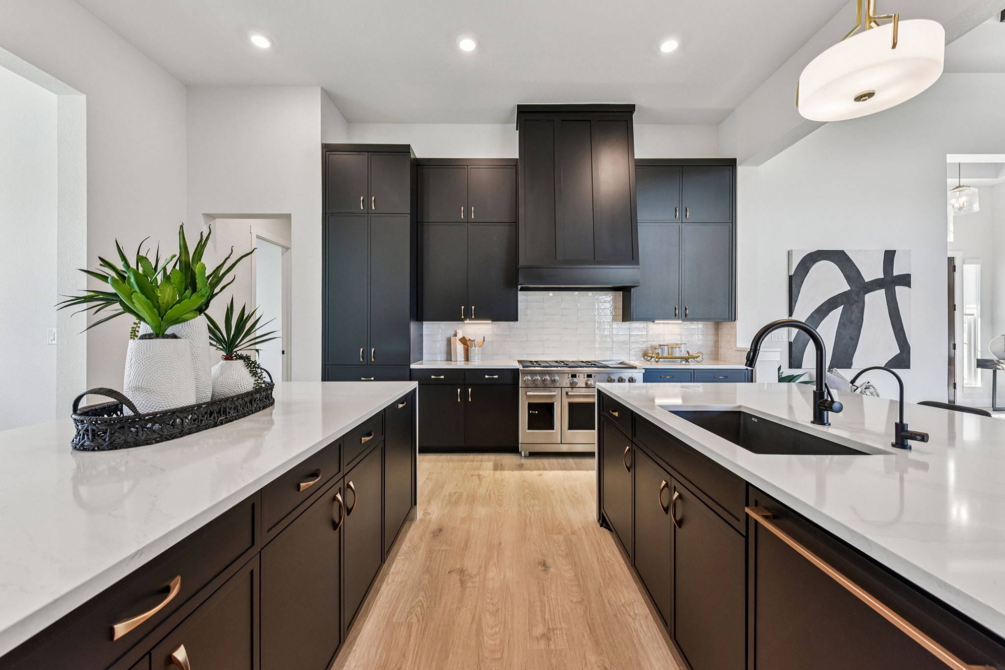 208 Winters Cove Georgetown, TX 78633 - Photo 12 of 37 a kitchen with kitchen island a sink stainless steel appliances and cabinets