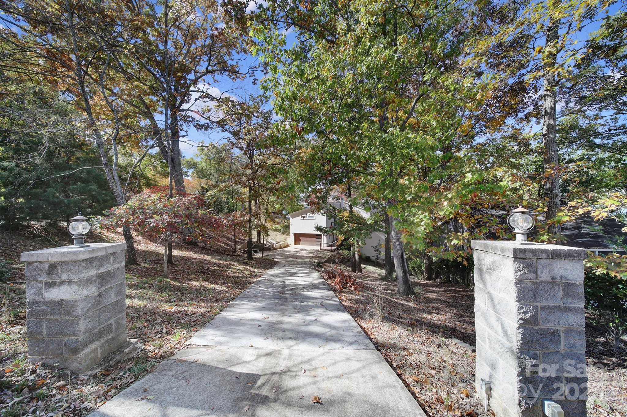 7005 Tega Cay Drive Tega Cay, SC 29708 - Photo 6 of 48 a view of a backyard with fountain plants and large trees