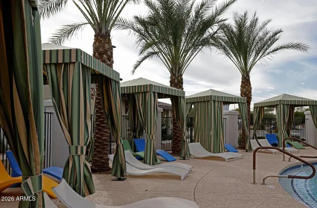 a view of a car park in front of a building